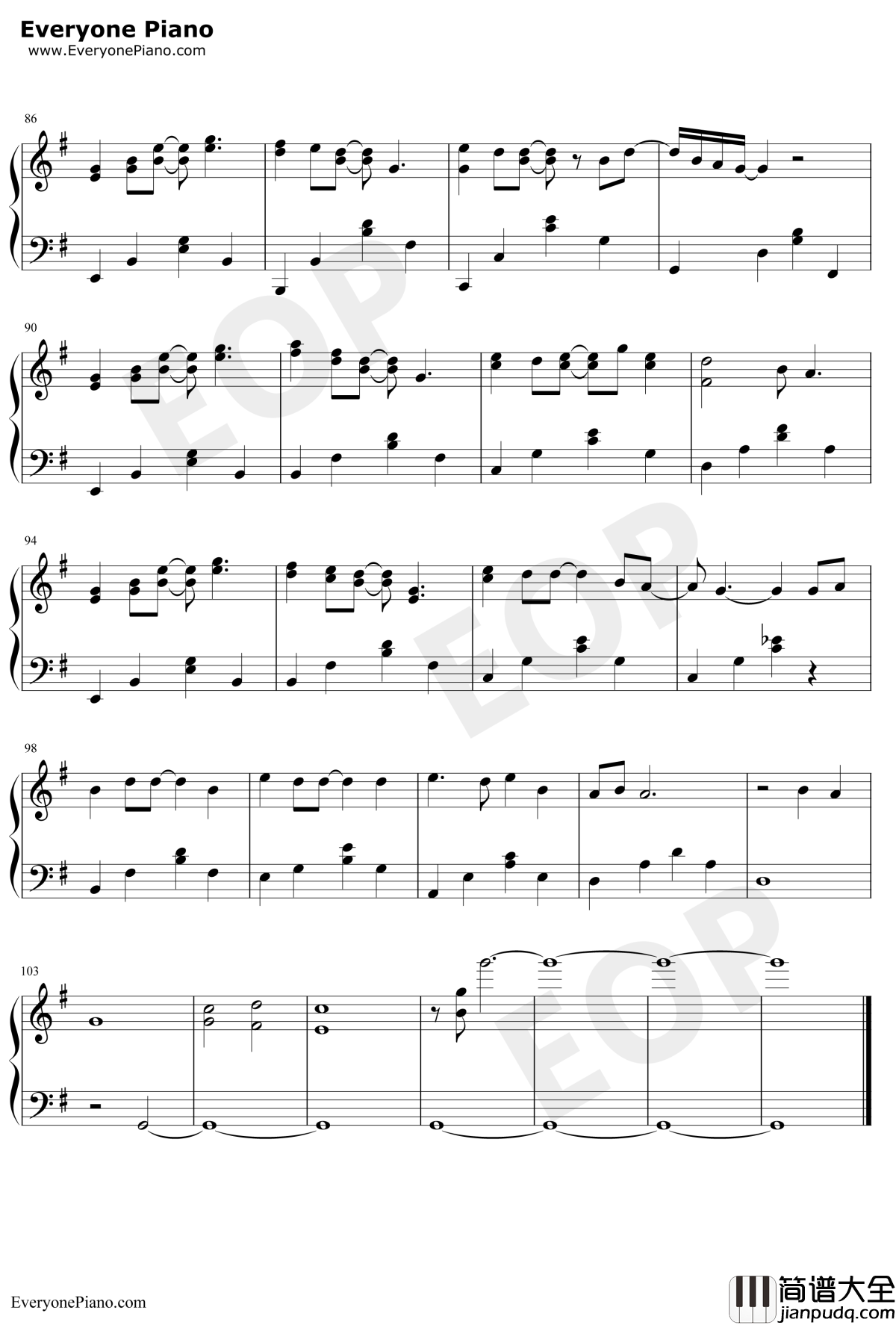 心跳钢琴谱_王力宏