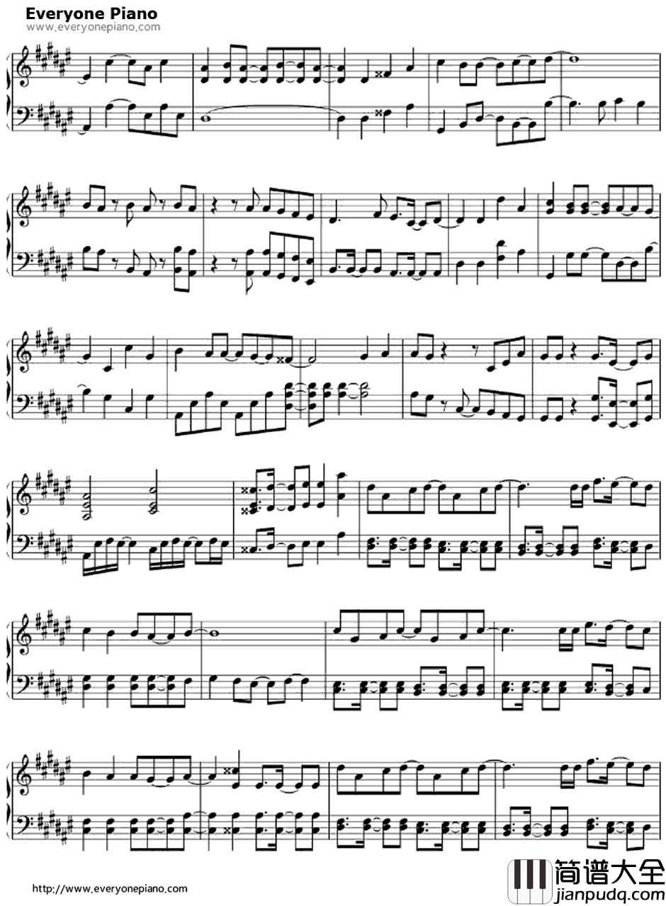 恋色センチメンタル钢琴谱_黒崎蘭丸_歌之王子殿下OST