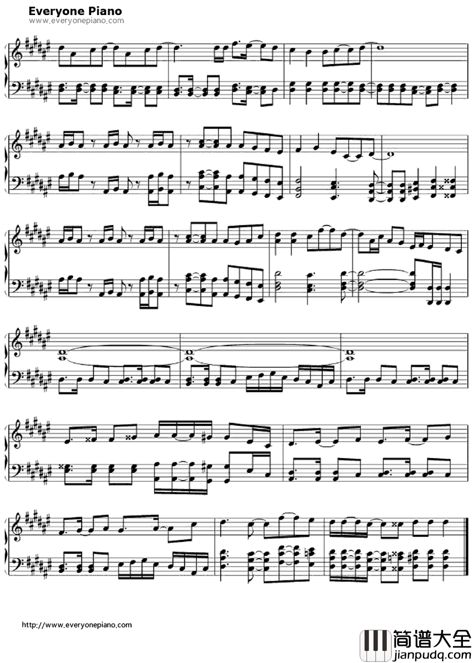 恋色センチメンタル钢琴谱_黒崎蘭丸_歌之王子殿下OST