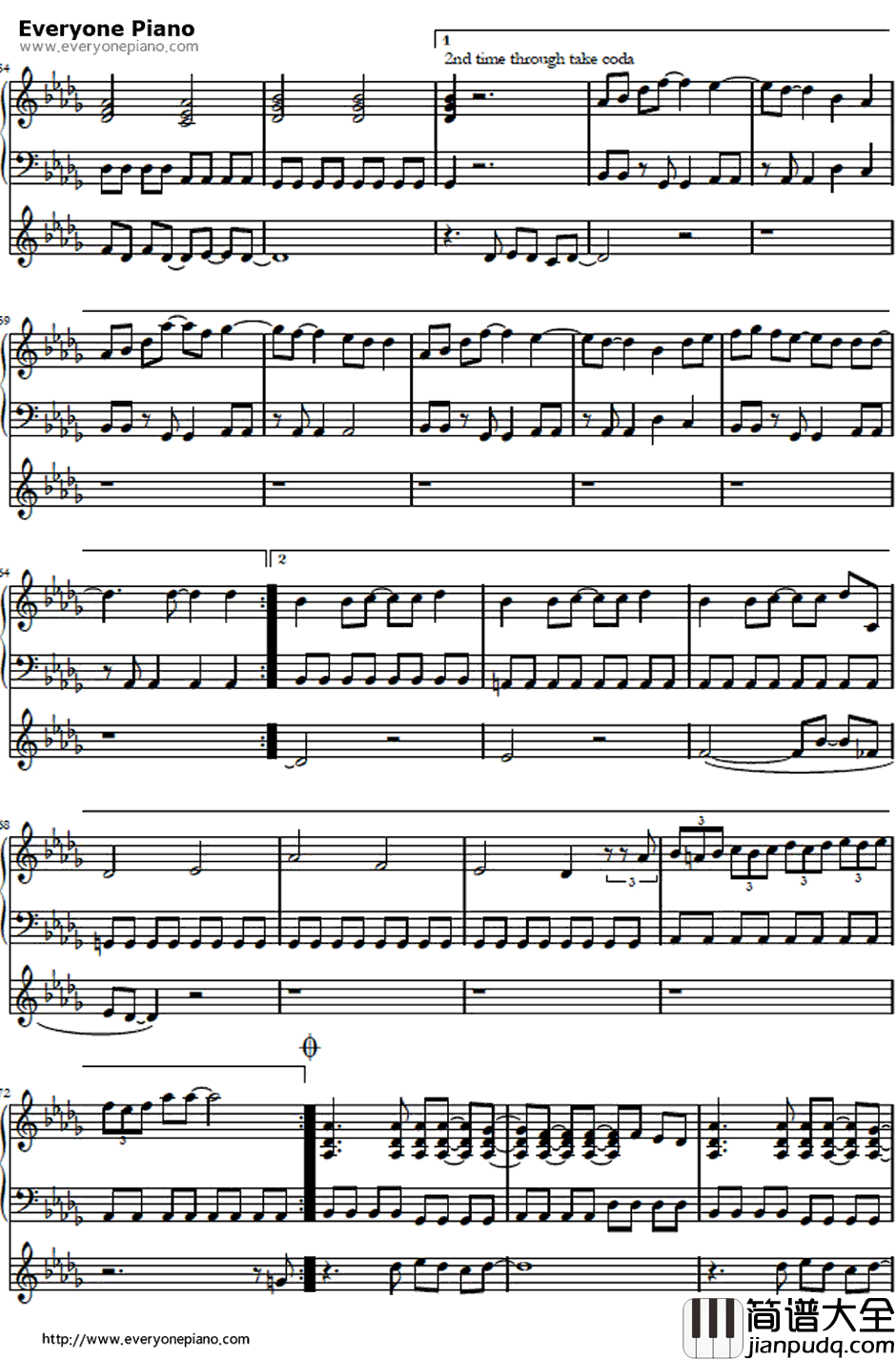 Alchemy钢琴谱_GirlsDeadMonster(marina)_AngelBeats!插曲