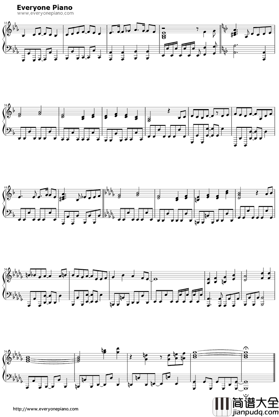 Birth钢琴谱_喜多村英梨_神不在的星期天OP