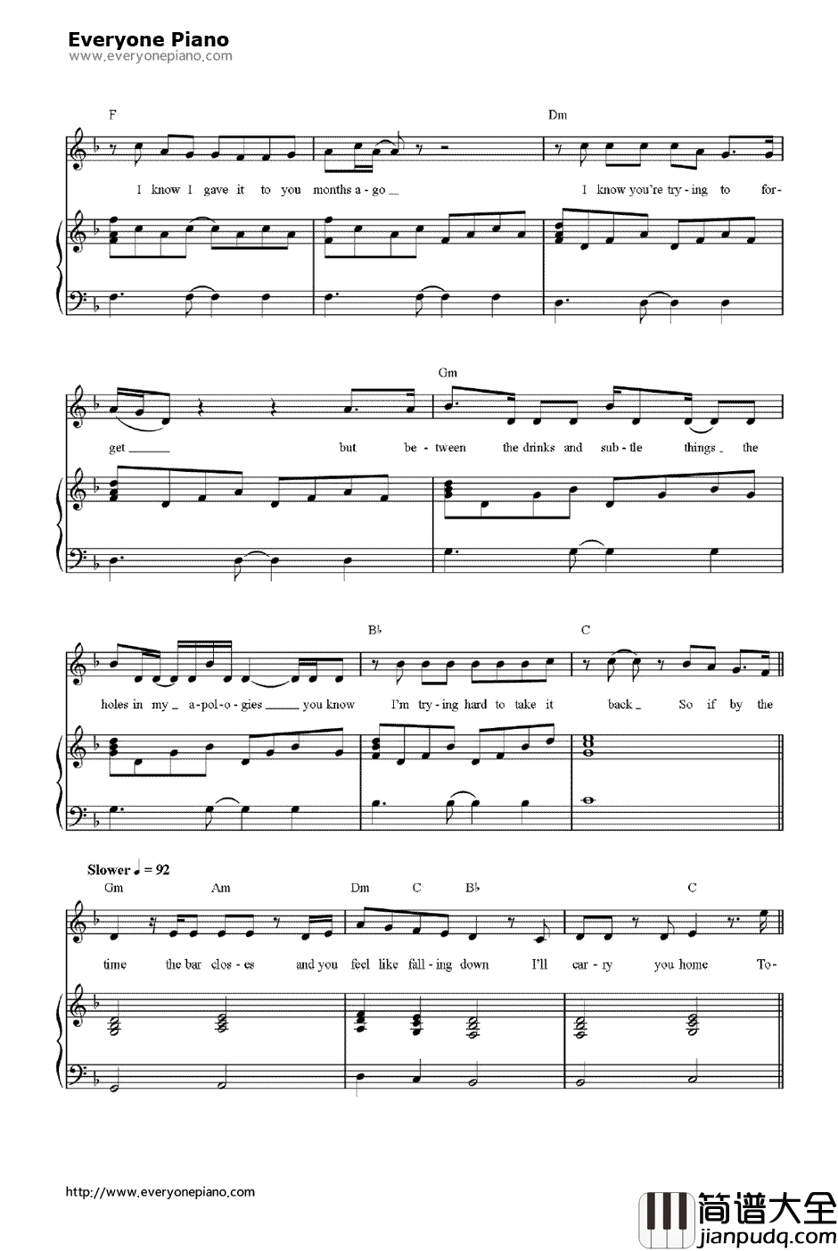 We_Are_Young钢琴谱_FunGlee