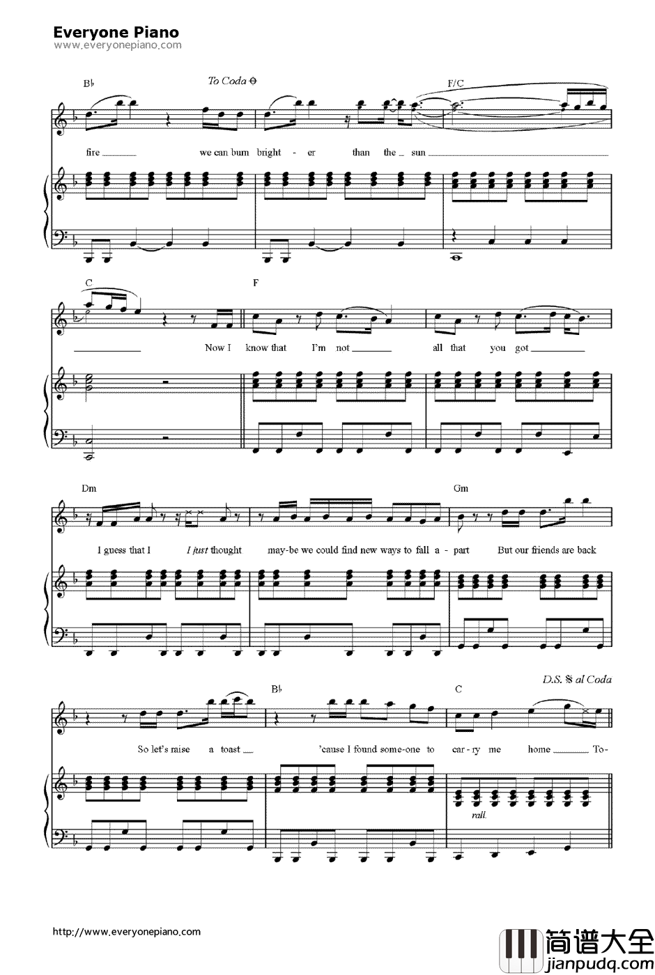 We_Are_Young钢琴谱_FunGlee