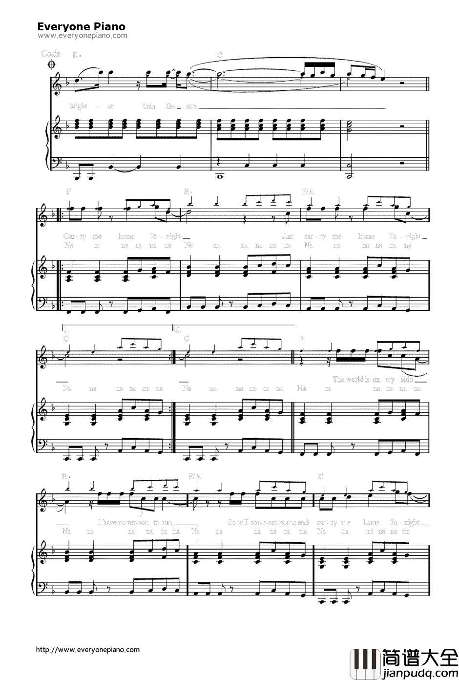 We_Are_Young钢琴谱_FunGlee