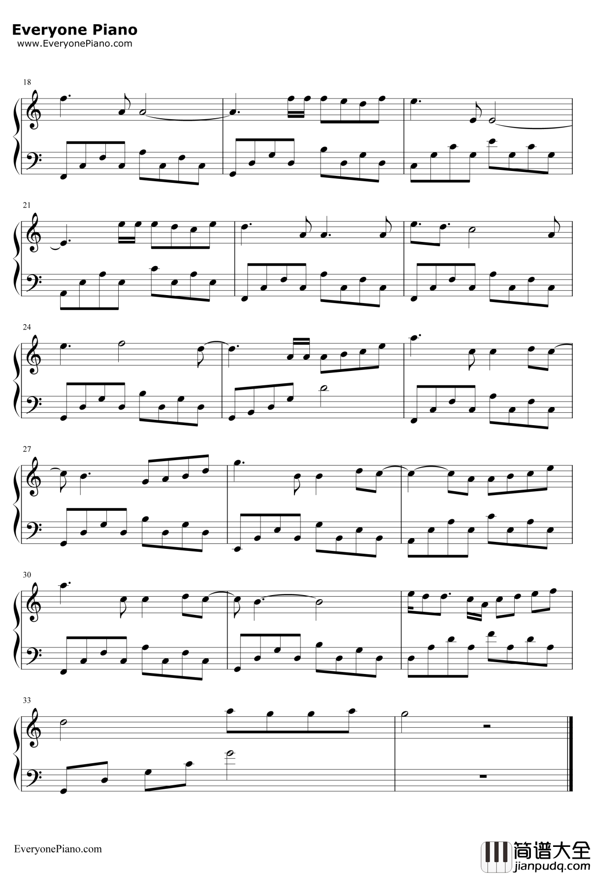 Cry_On_My_Shoulder钢琴谱_GunsN'Roses