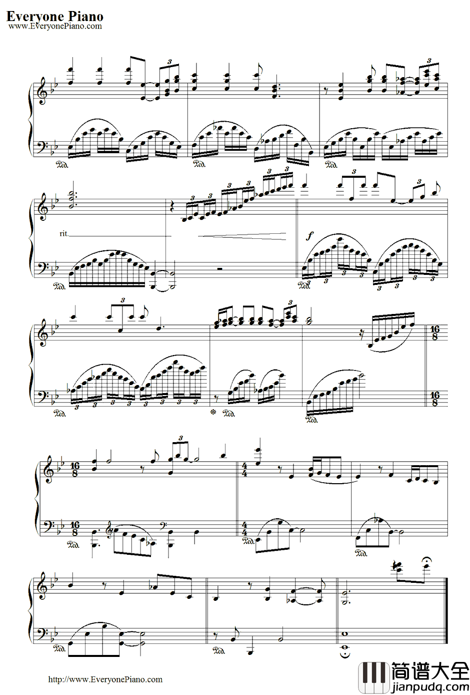 All_I_Ask_Of_You钢琴谱_理查德·克莱德曼