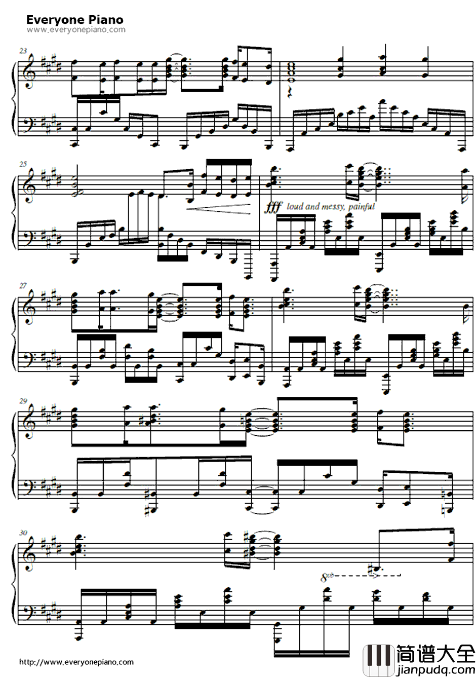 All_Alone_With_You钢琴谱_EGOIST_心理测量者ED2