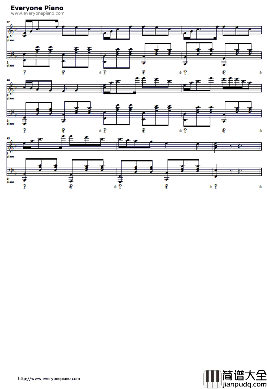 君の银の庭钢琴谱_kalafina_剧场版魔法少女まどか☆マギカ[新编]叛逆の物语ED