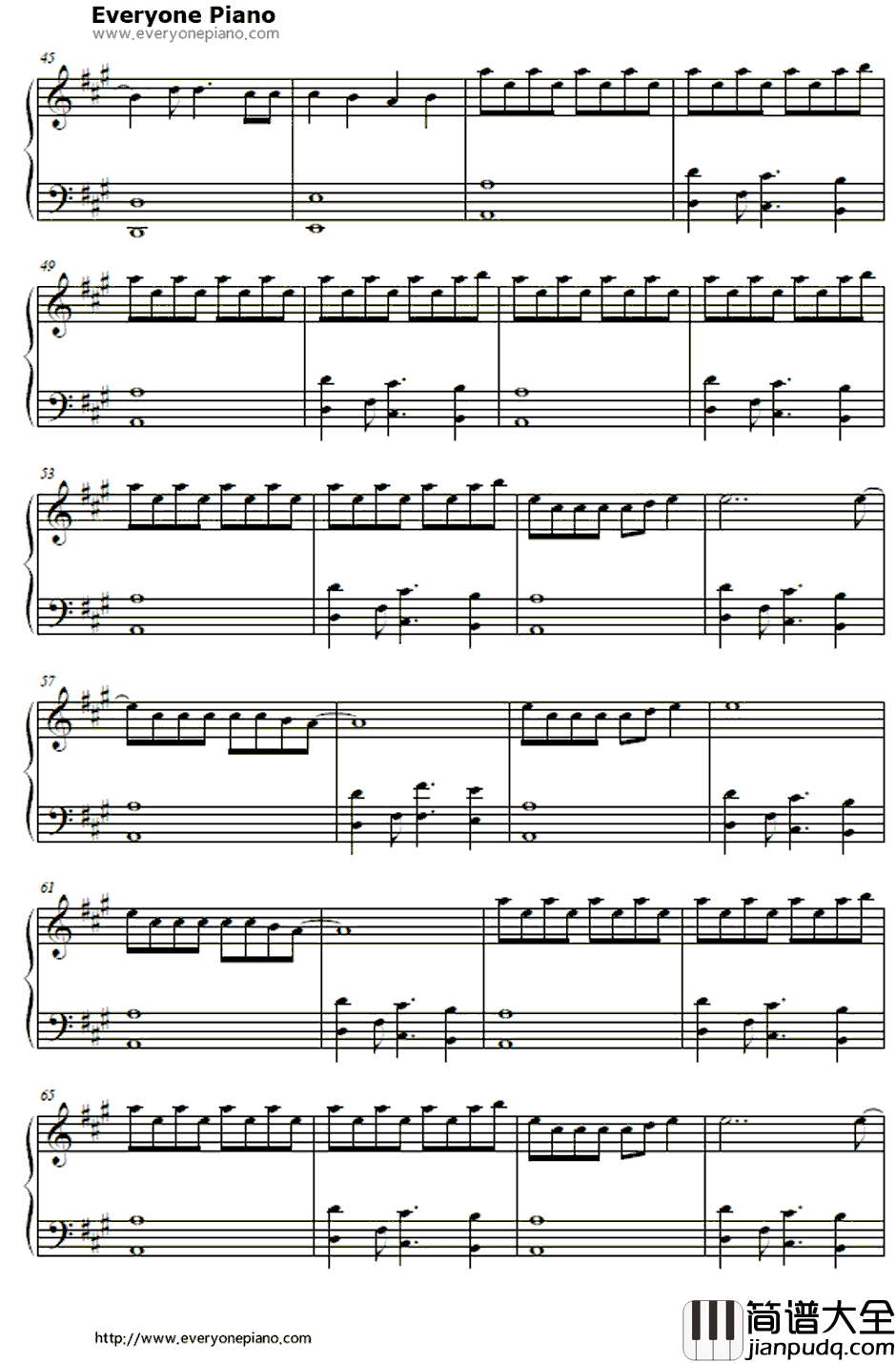 胸がドキドキ钢琴谱_THEHIGH_LOWS_名侦探柯南OP1