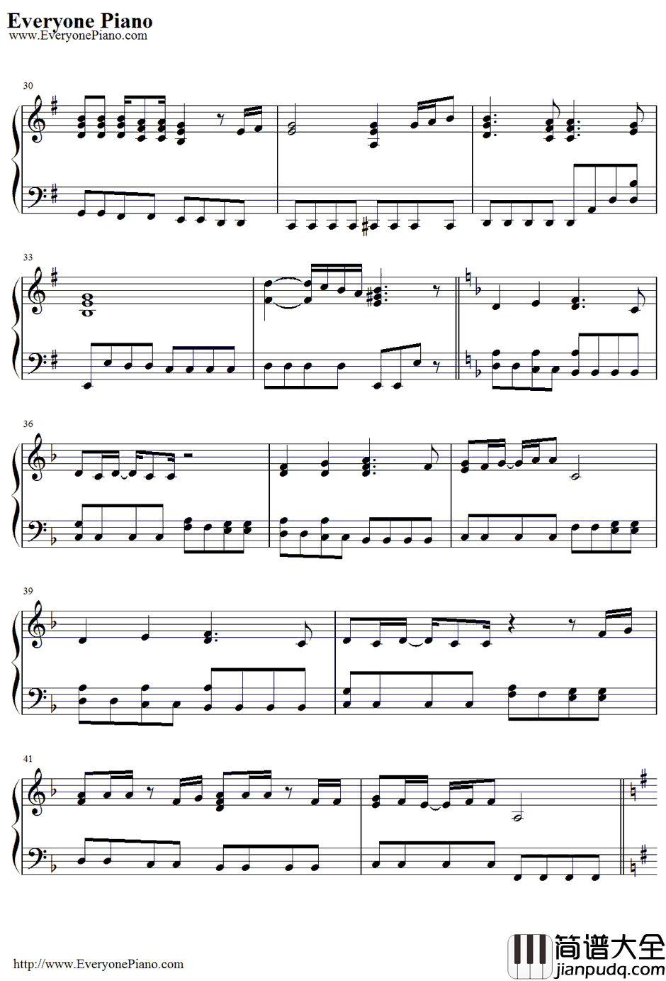 Days钢琴谱_Shela_棋魂ED