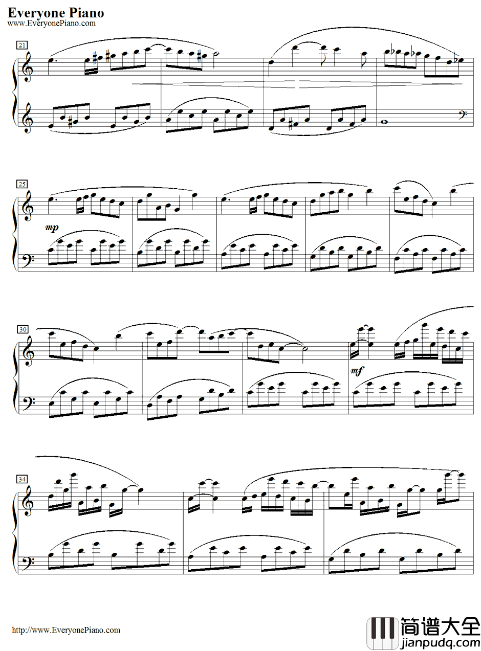 Summer_Picnic钢琴谱_Yulia_夏日野餐