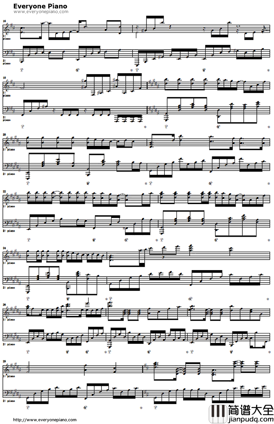 The_Everlasting_Guilty_Crown钢琴谱_EGOIST_罪恶王冠OP2