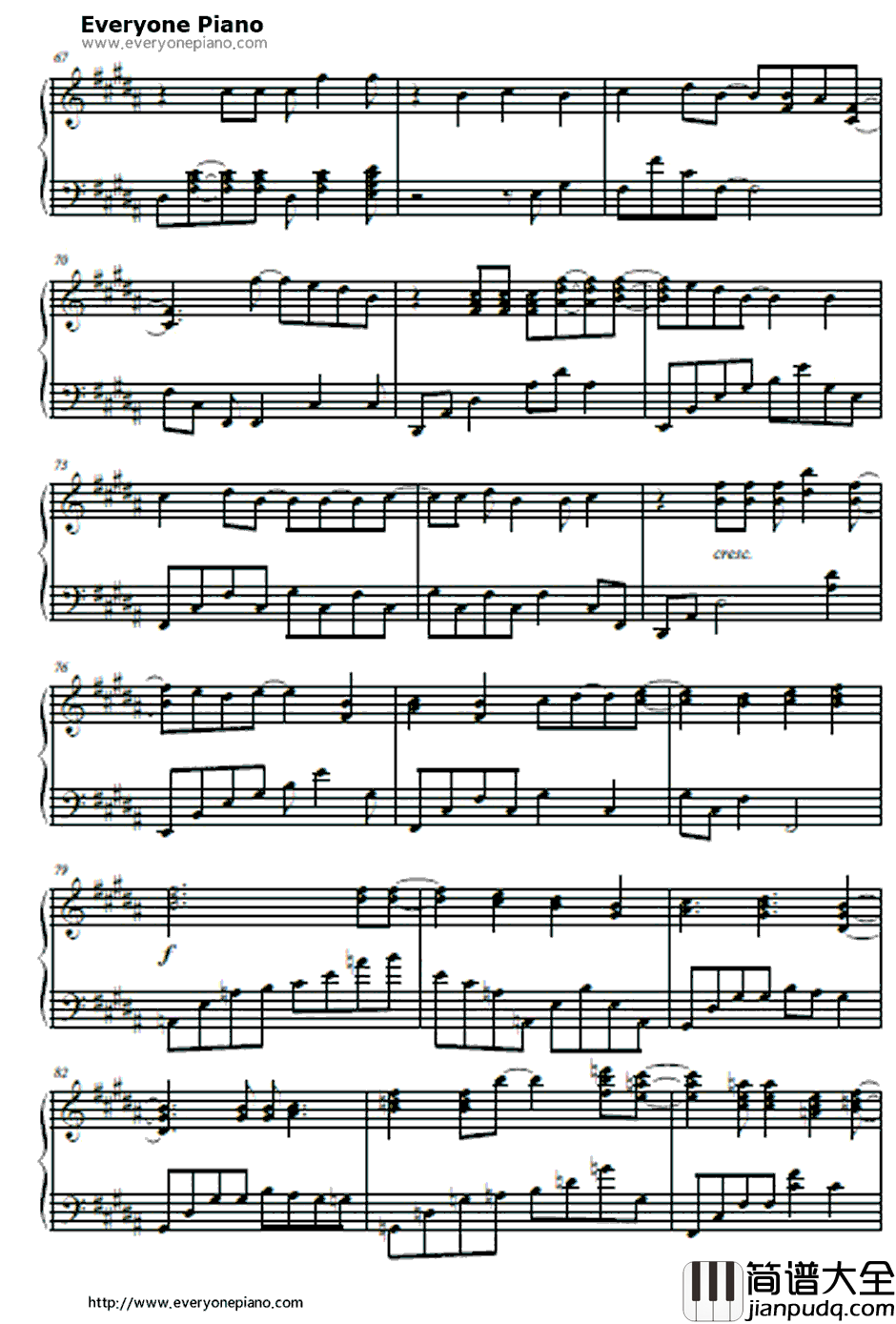 カワルミライ钢琴谱_ちょうちょ_神的记事本OP