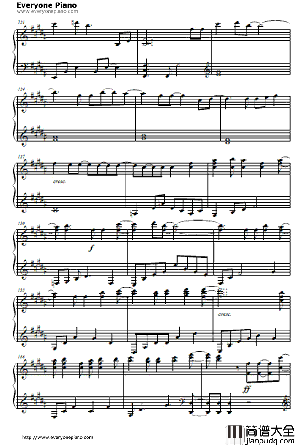 カワルミライ钢琴谱_ちょうちょ_神的记事本OP