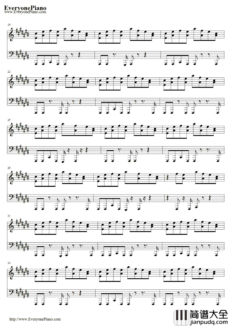 BelieveMe伴奏钢琴谱_LilWayne&Drake