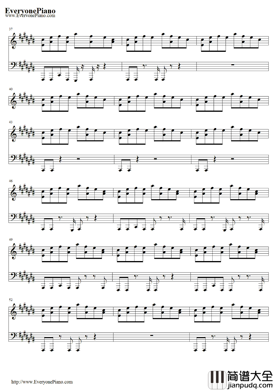 BelieveMe伴奏钢琴谱_LilWayne&Drake