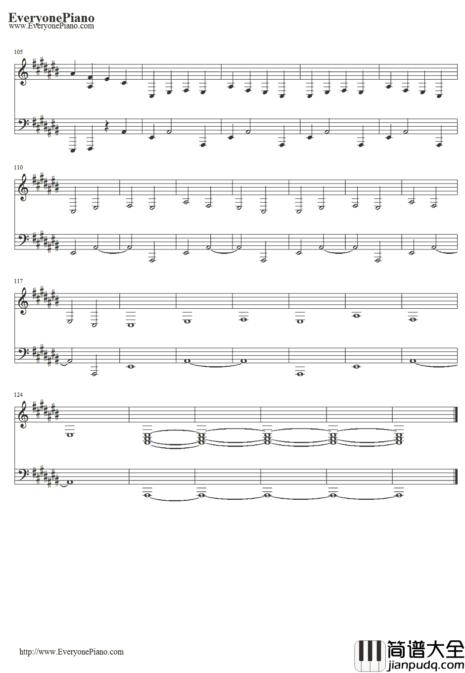 BelieveMe伴奏钢琴谱_LilWayne&Drake