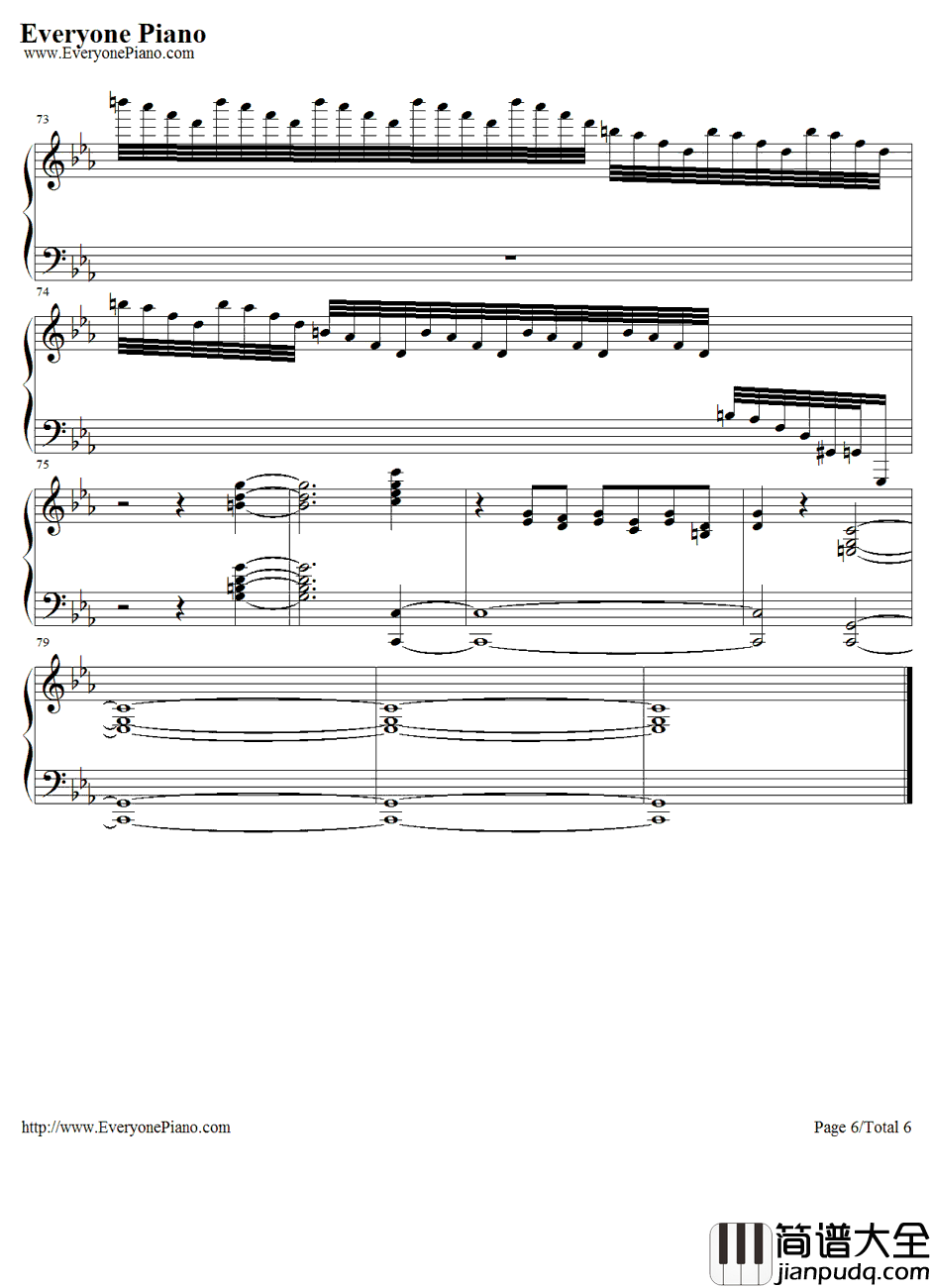 君だけを见ていた钢琴谱_久石让