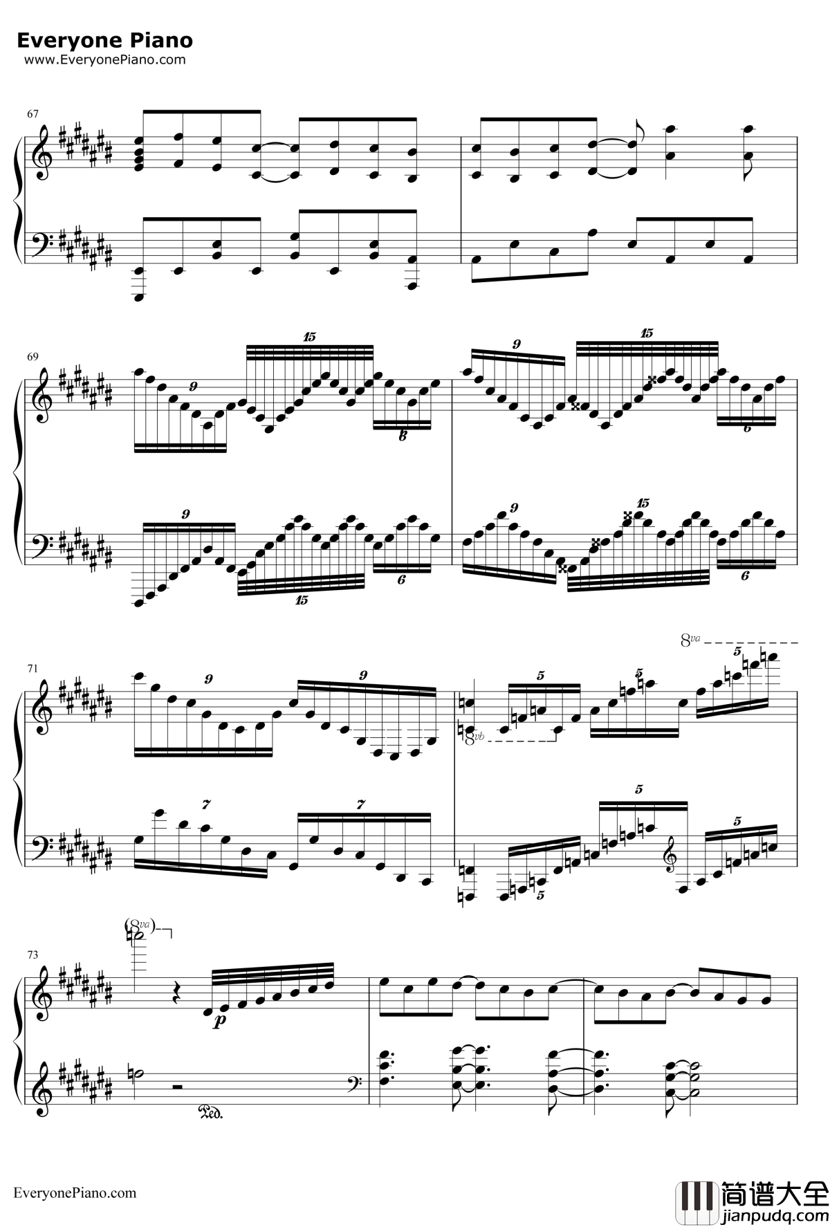 COLORS钢琴谱_FLOW_CodeGeass反叛的鲁鲁修OP1