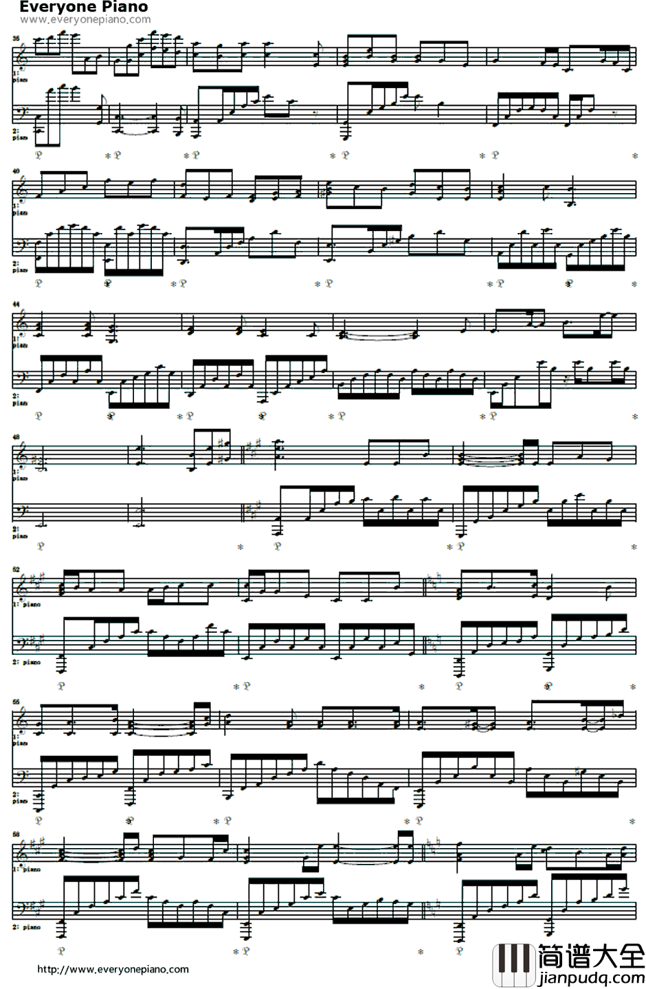 ひかりふる钢琴谱_Kalafina_剧场版魔法少女小圆ED2