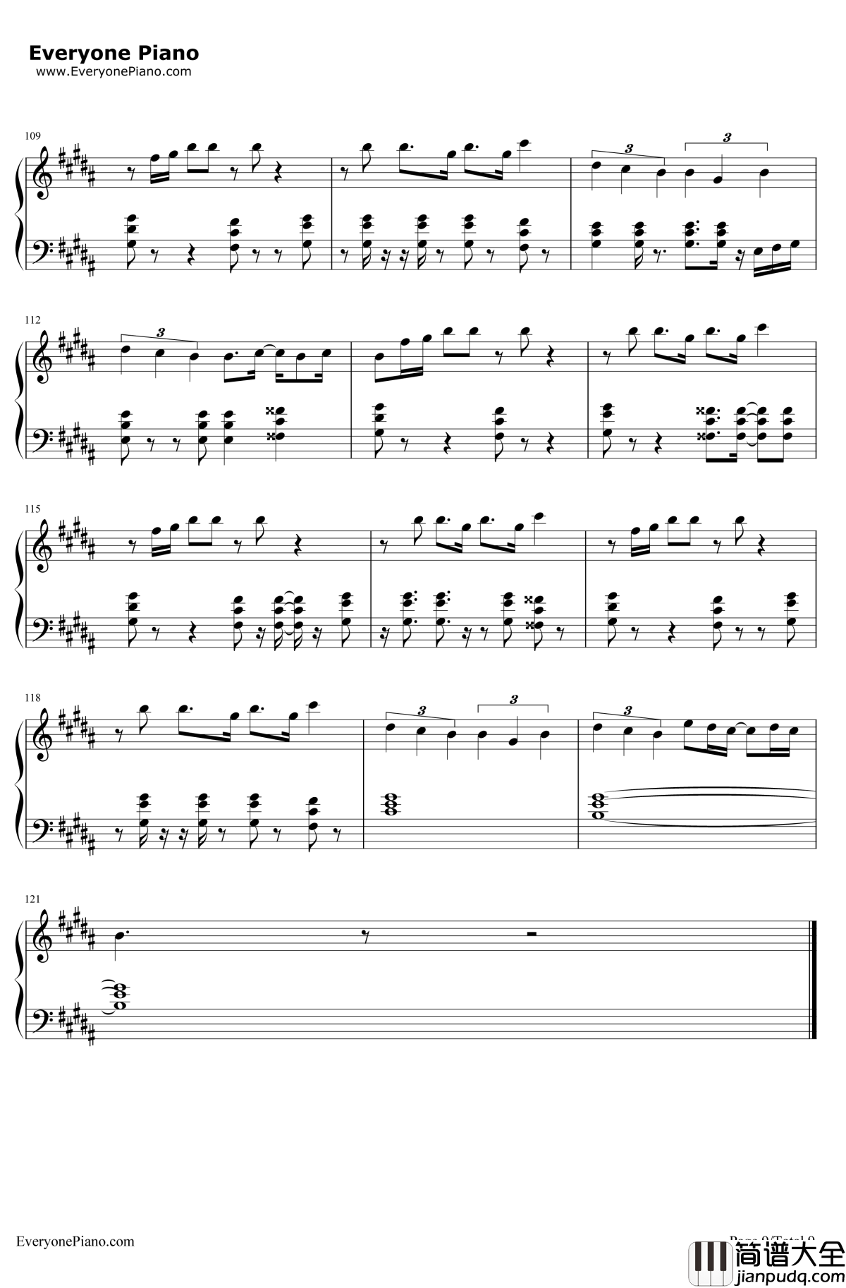 RatherBe钢琴谱_CleanBandit/JessGlynne