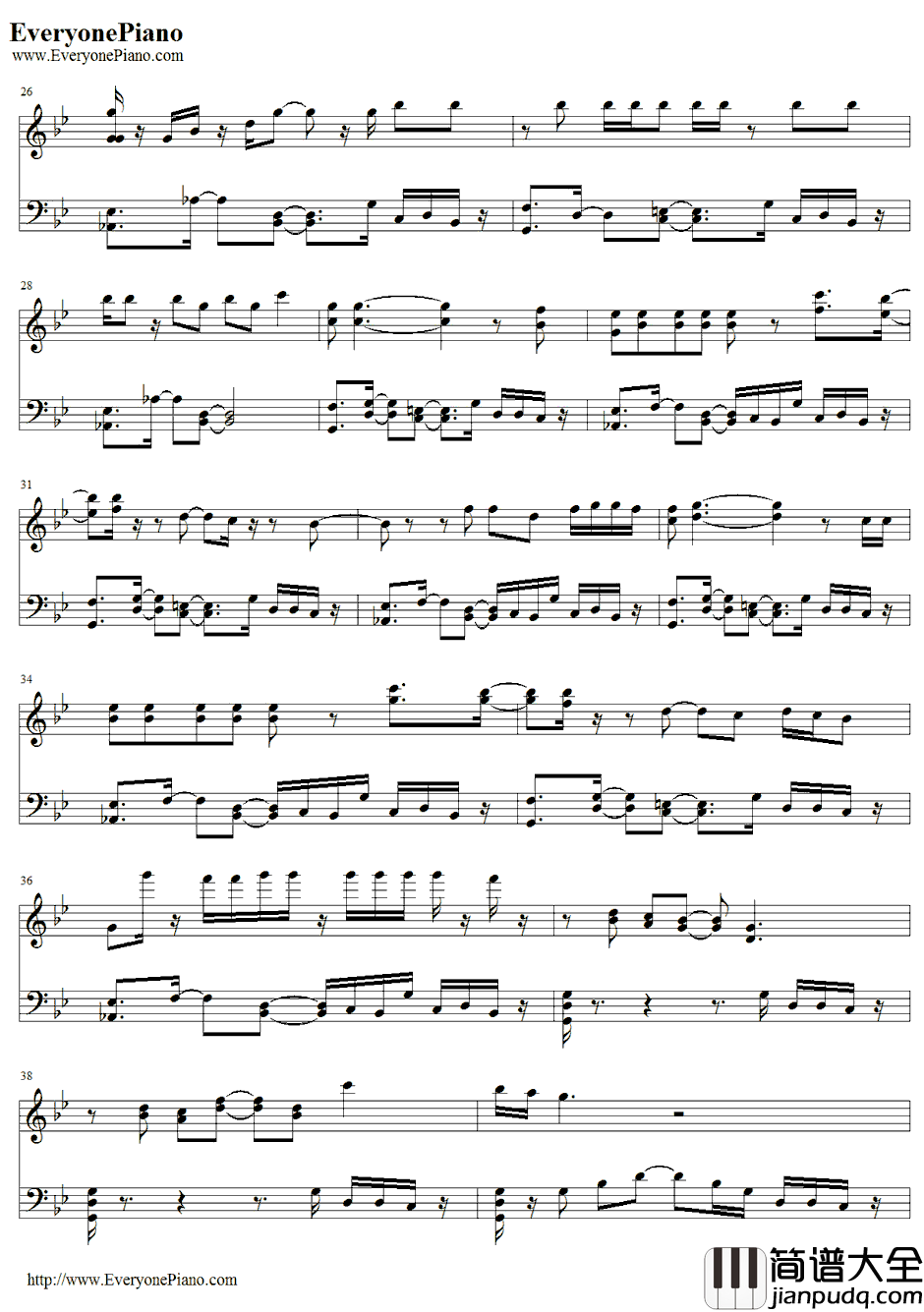 Good_Kisser钢琴谱_Usher