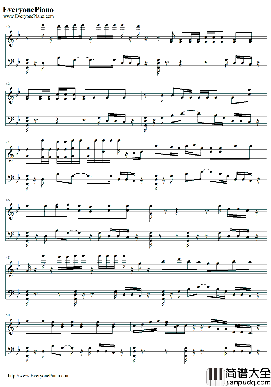 Good_Kisser钢琴谱_Usher