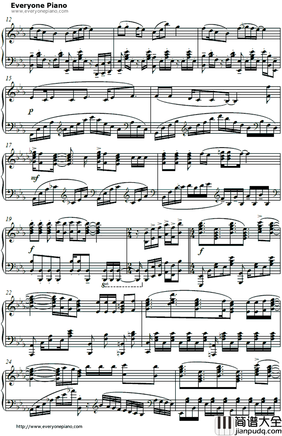 Enter_Enter_Mission钢琴谱_西住美穗(渊上舞)、武部沙织(茅野爱衣)、五十铃华(尾崎真实)、秋山优花里(中上育实)、冷泉麻子(井口裕香)_少女与战车ED