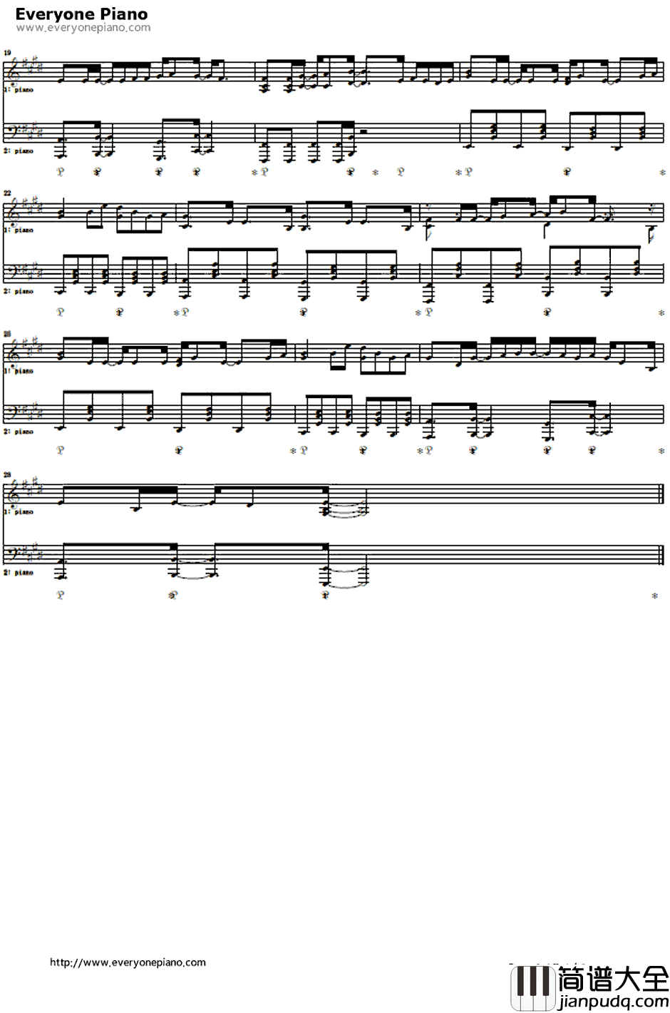 リアルワールド钢琴谱_nano.RIPE_人类衰退之后OP