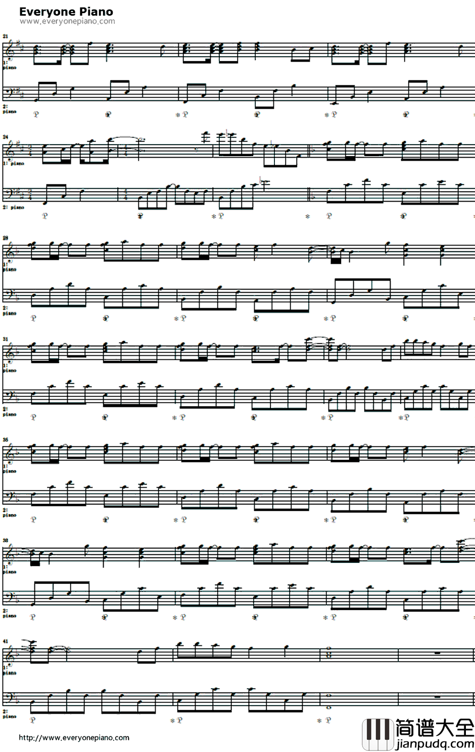 それでも明日はやってくる钢琴谱_铃木结女_忍空ED1