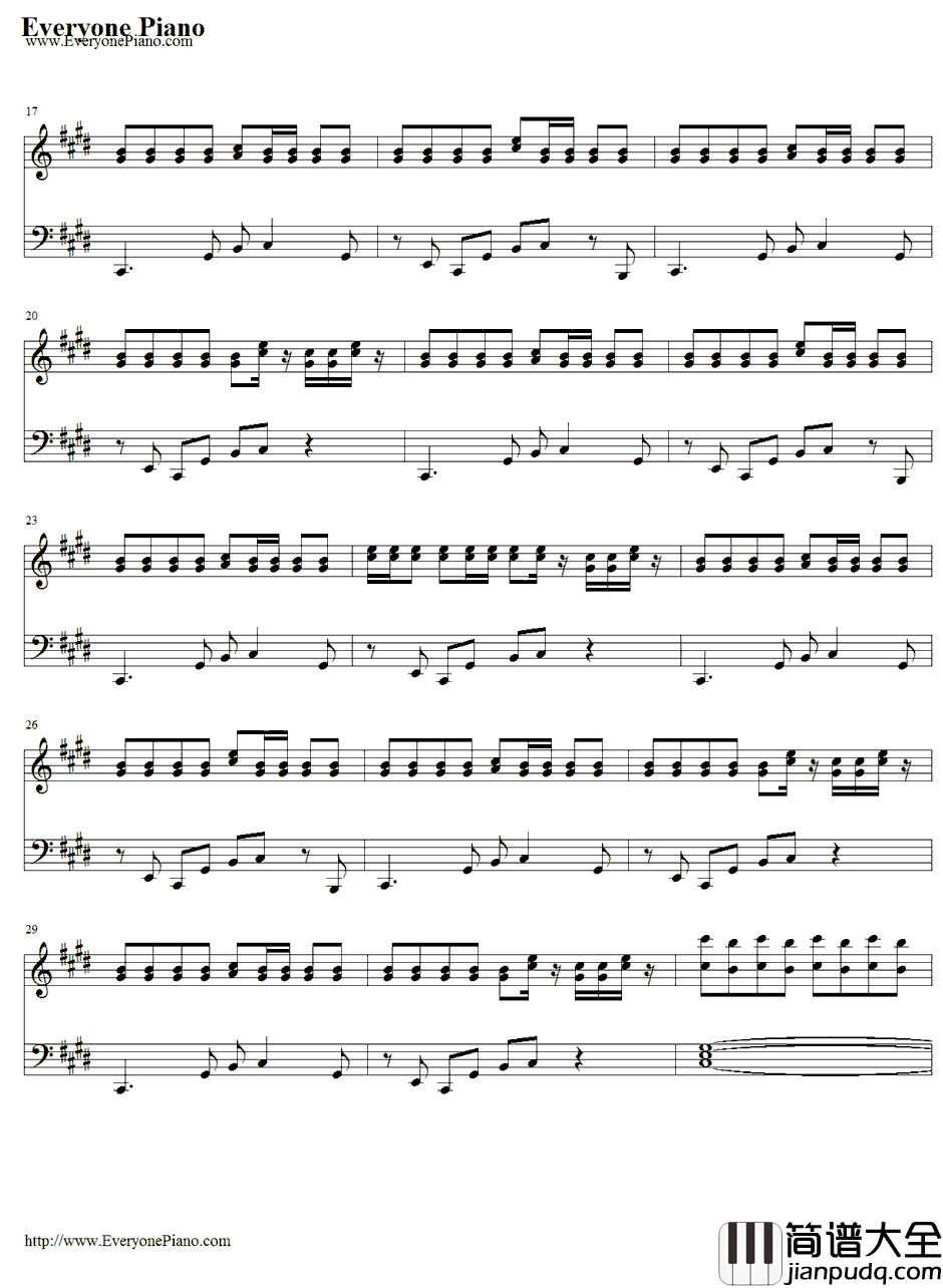 Hangover钢琴谱_Psy&SnoopDogg