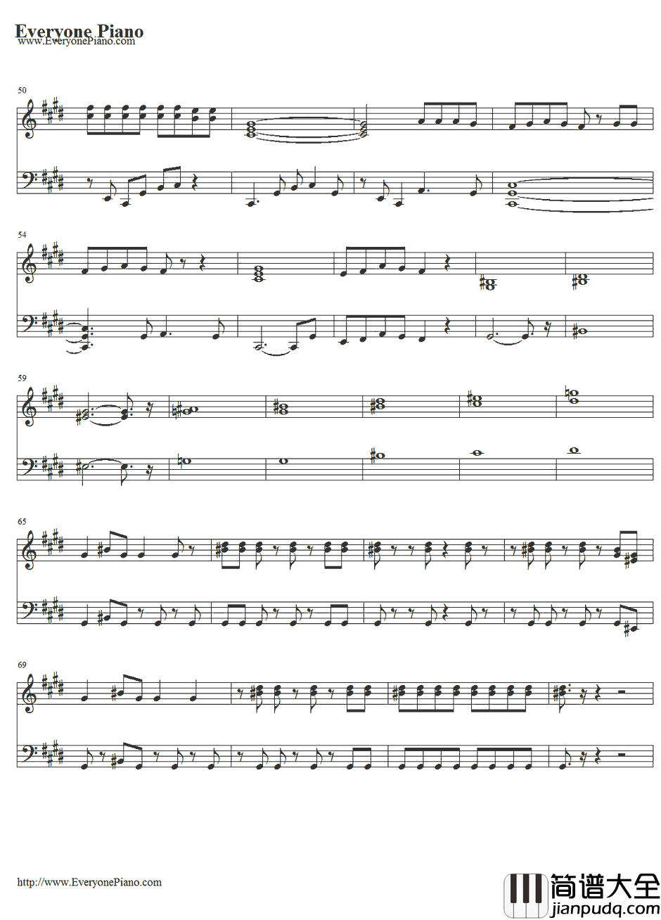 Hangover钢琴谱_Psy&SnoopDogg