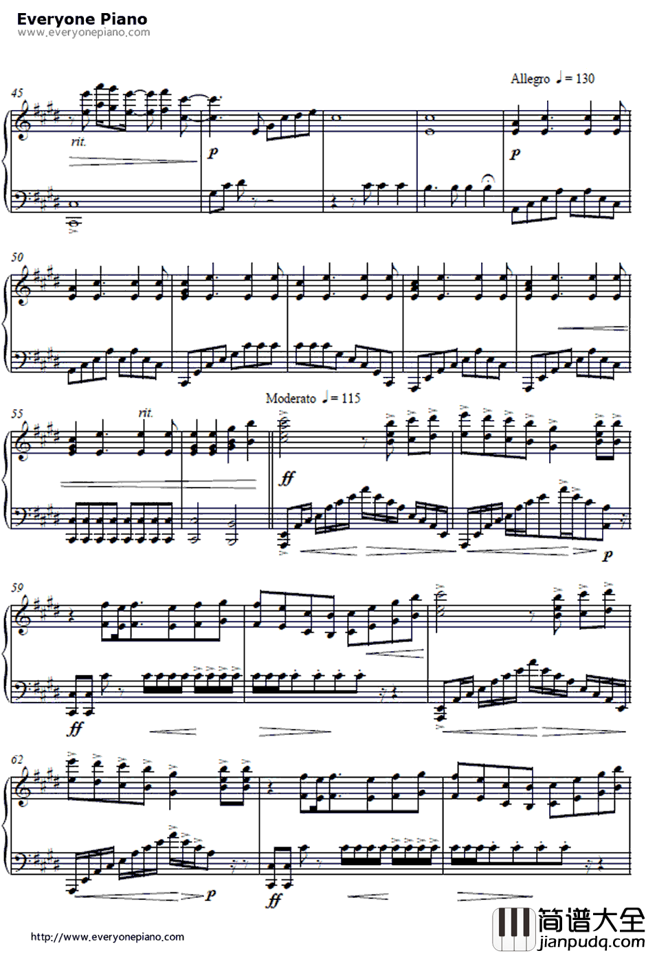 Passion钢琴谱_宇多田光_王国之心·2主题曲