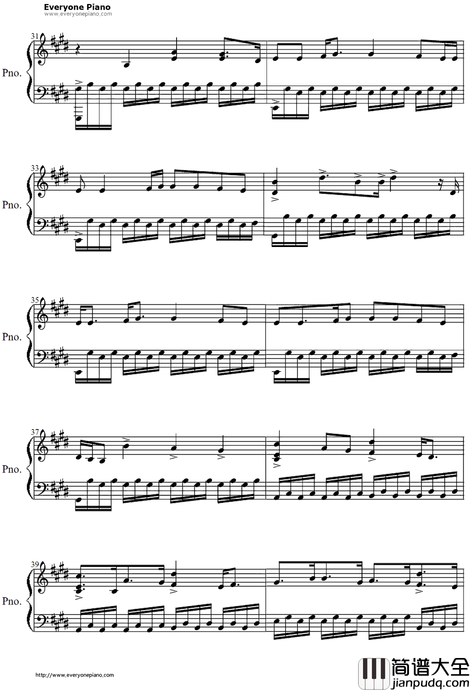 Arms钢琴谱_ChristinaPerri