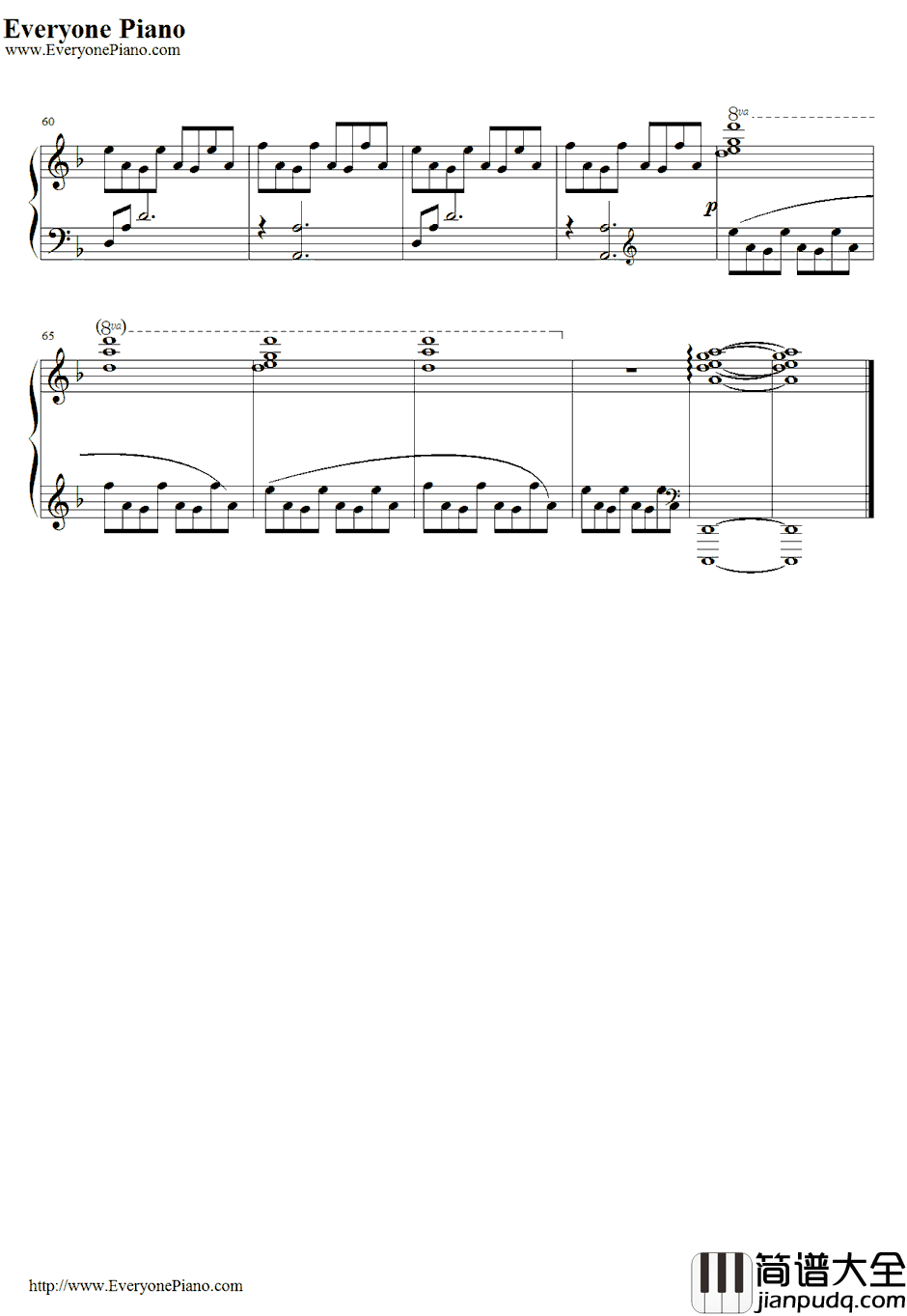 The_Other_Promise钢琴谱_王国之心_王国之心IIOST