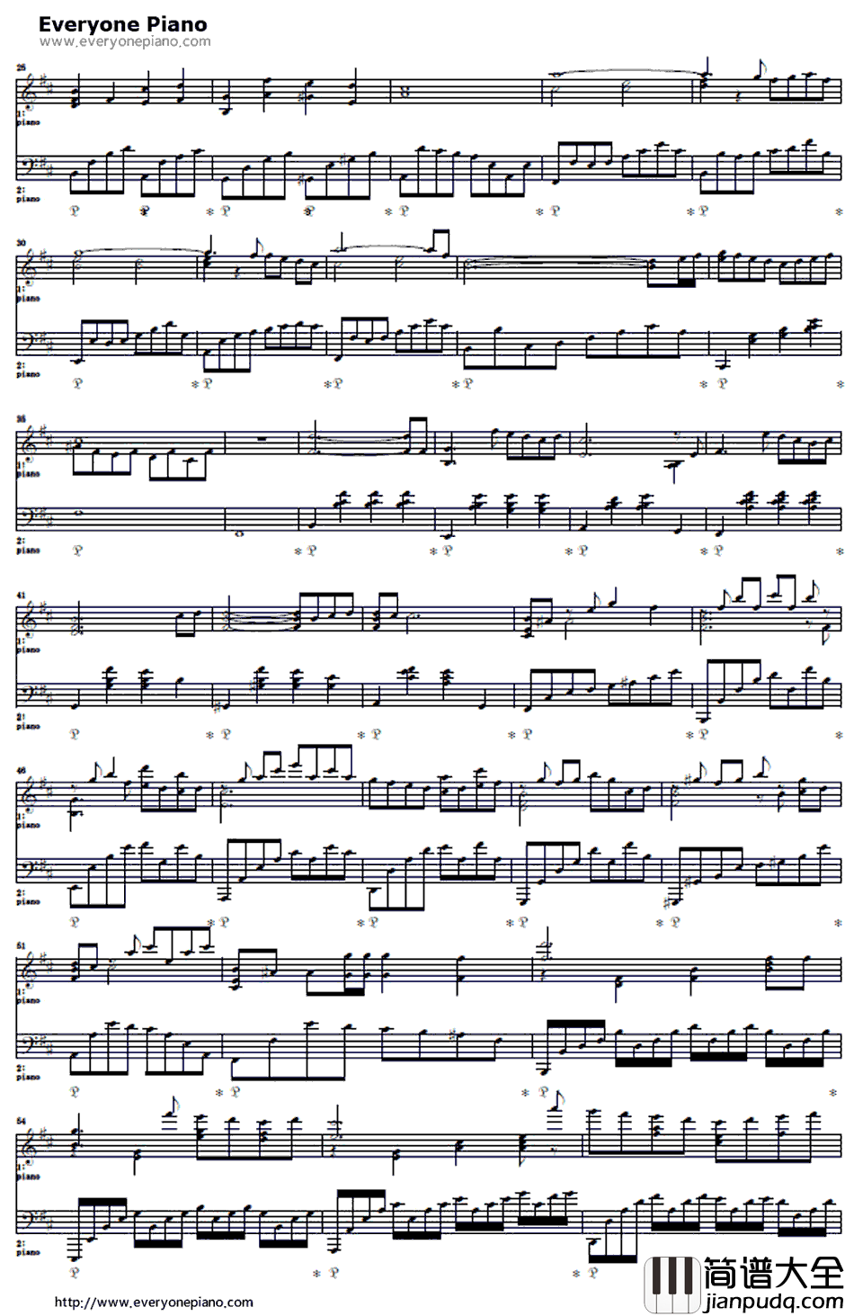 全ての人の魂の诗钢琴谱_目黒将司_女神异闻录BGM