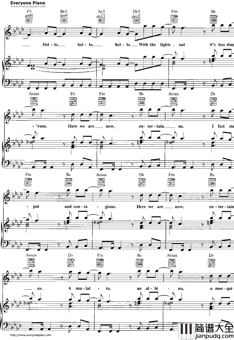 Smells_Like_Teen_Spirit钢琴谱_Nirvana