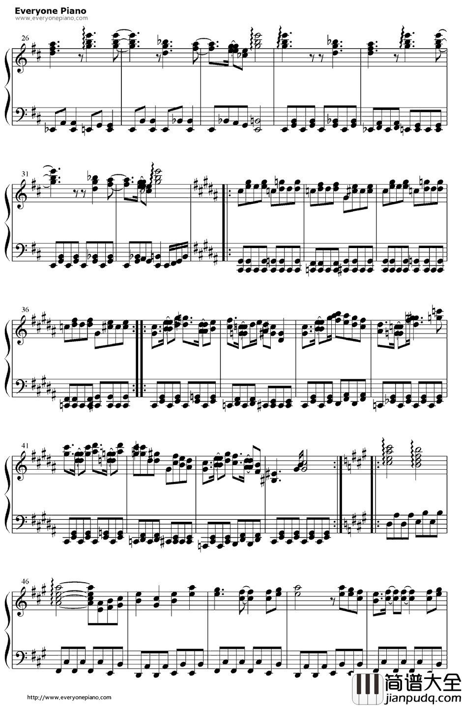 メイガスナイト钢琴谱_东方Project_妖精大战争～东方三月精OST