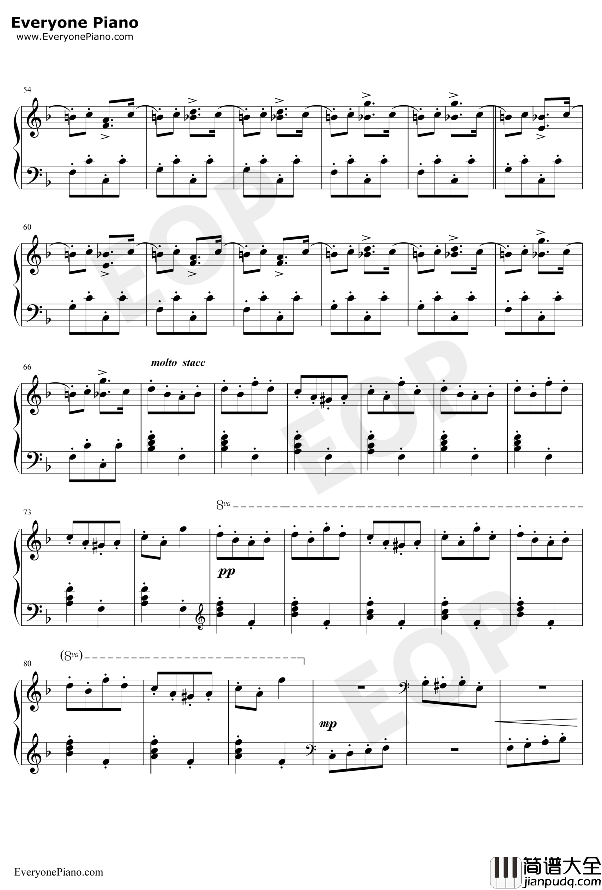 第2号匈牙利狂想曲钢琴谱_李斯特