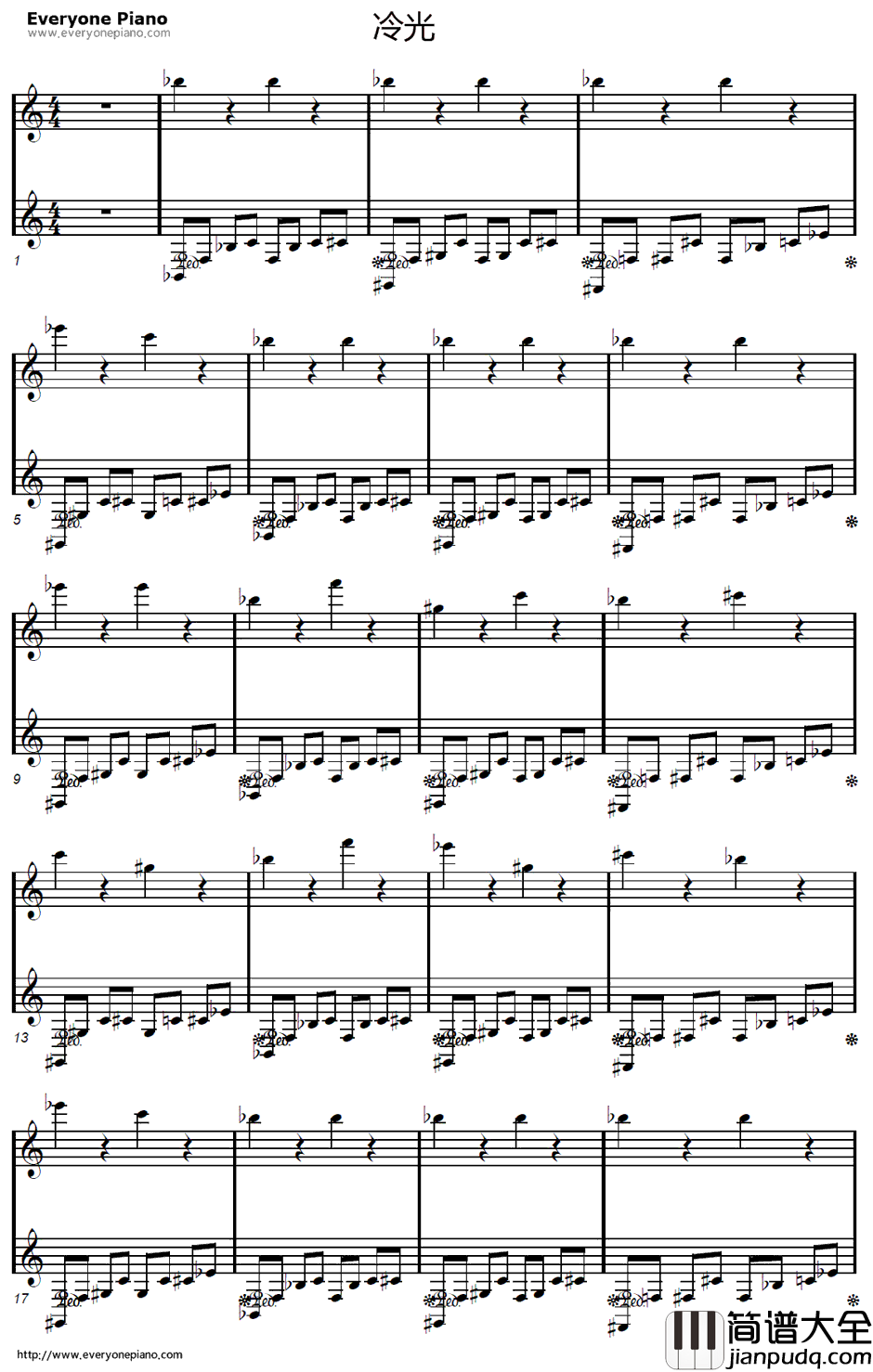 冷光钢琴谱_Music゛◆伤逝ゝ