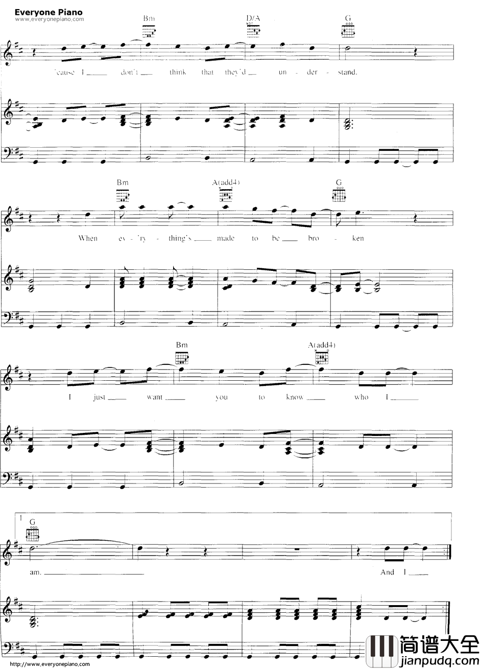 Iris钢琴谱_GooGooDolls_天使之城OST