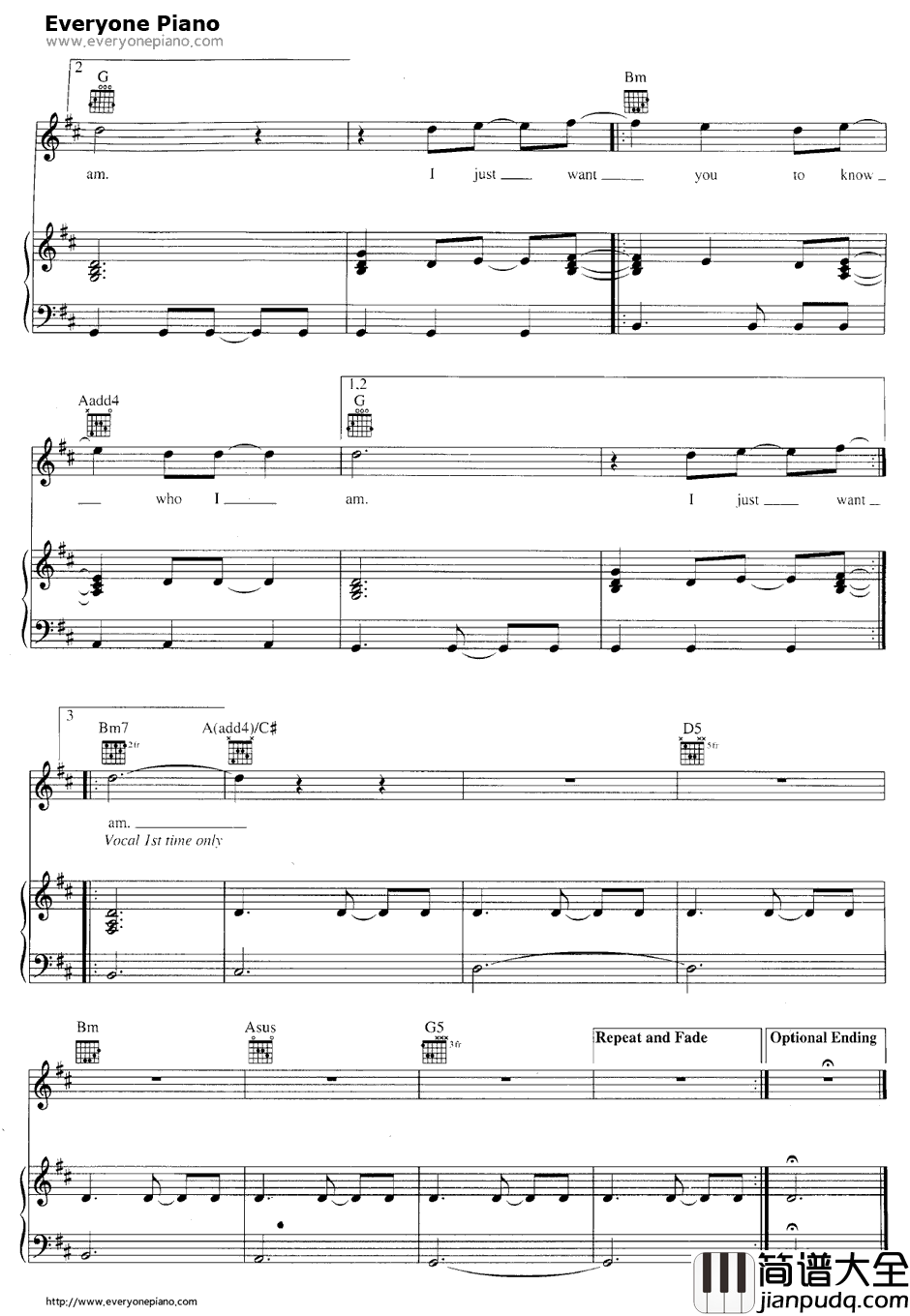 Iris钢琴谱_GooGooDolls_天使之城OST