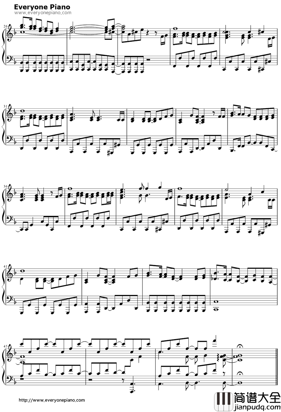 虹のかけら钢琴谱_昆夏美_一周的朋友OP