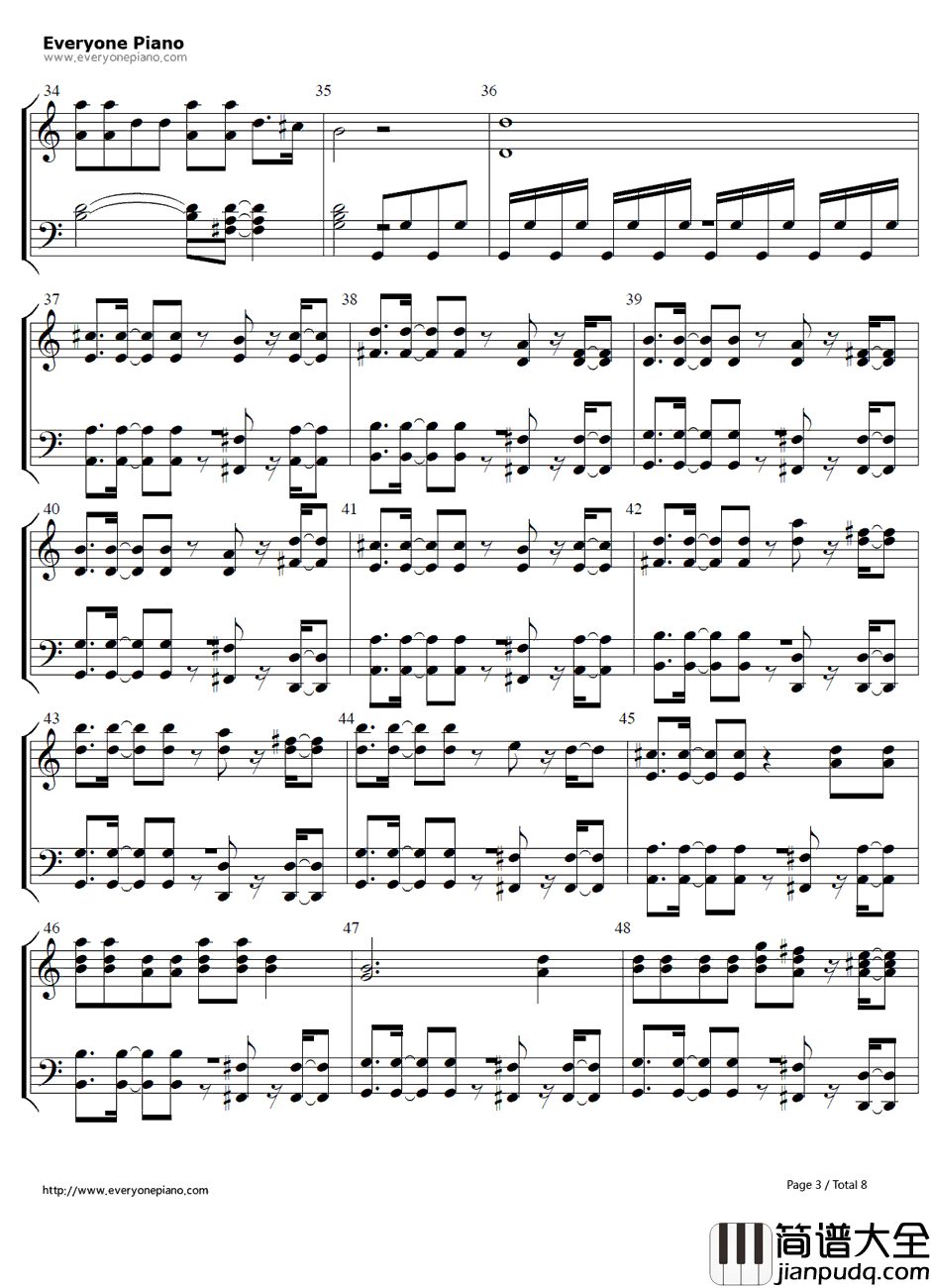 Don't_You_Worry_Child钢琴谱_SwedishHouseMafia