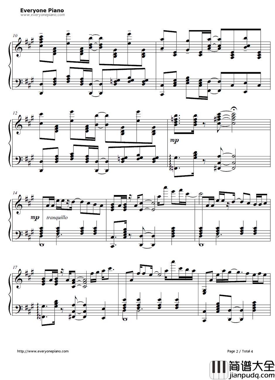 ココロノカラ钢琴谱_Team.ねこかん(猫)featuring.天乙准花_心灵链环ED1