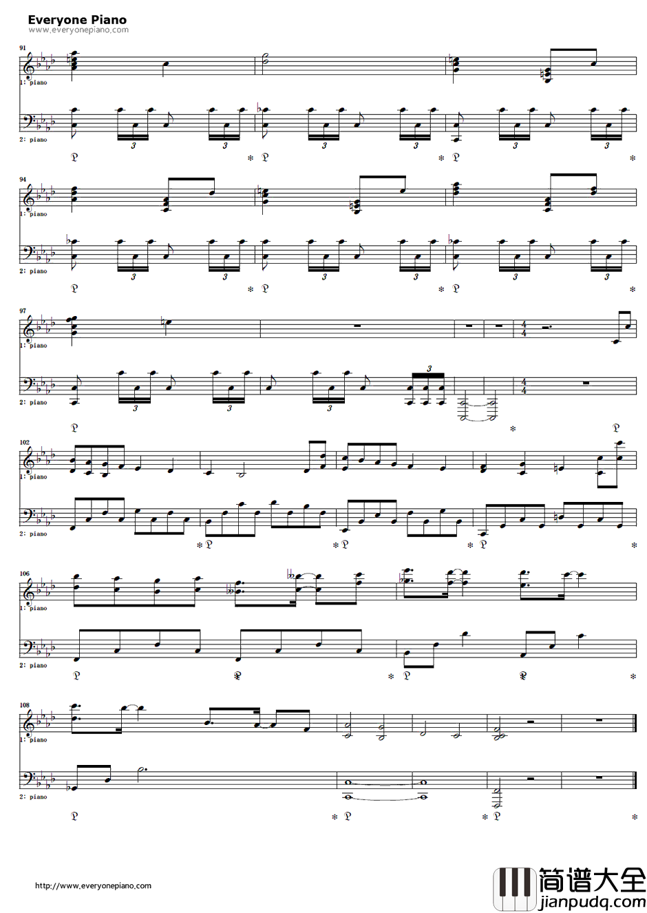 ワルプルギスの夜钢琴谱_梶浦由记_魔法少女小圆OST　