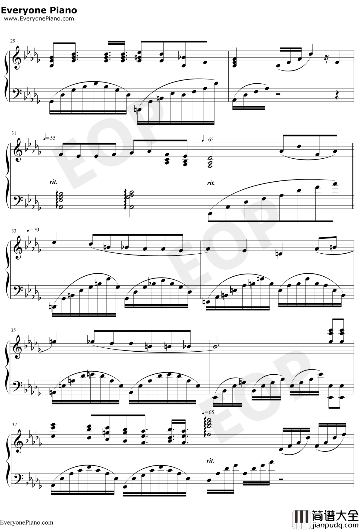 The_Music_of_the_Night钢琴谱_AndrewLloydWebber安德鲁·劳埃德·韦伯_歌剧魅影OST