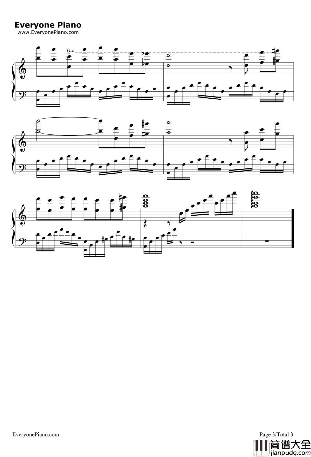 Speak_Softly_Love钢琴谱_AndyWilliams_教父TheGodfather主题曲