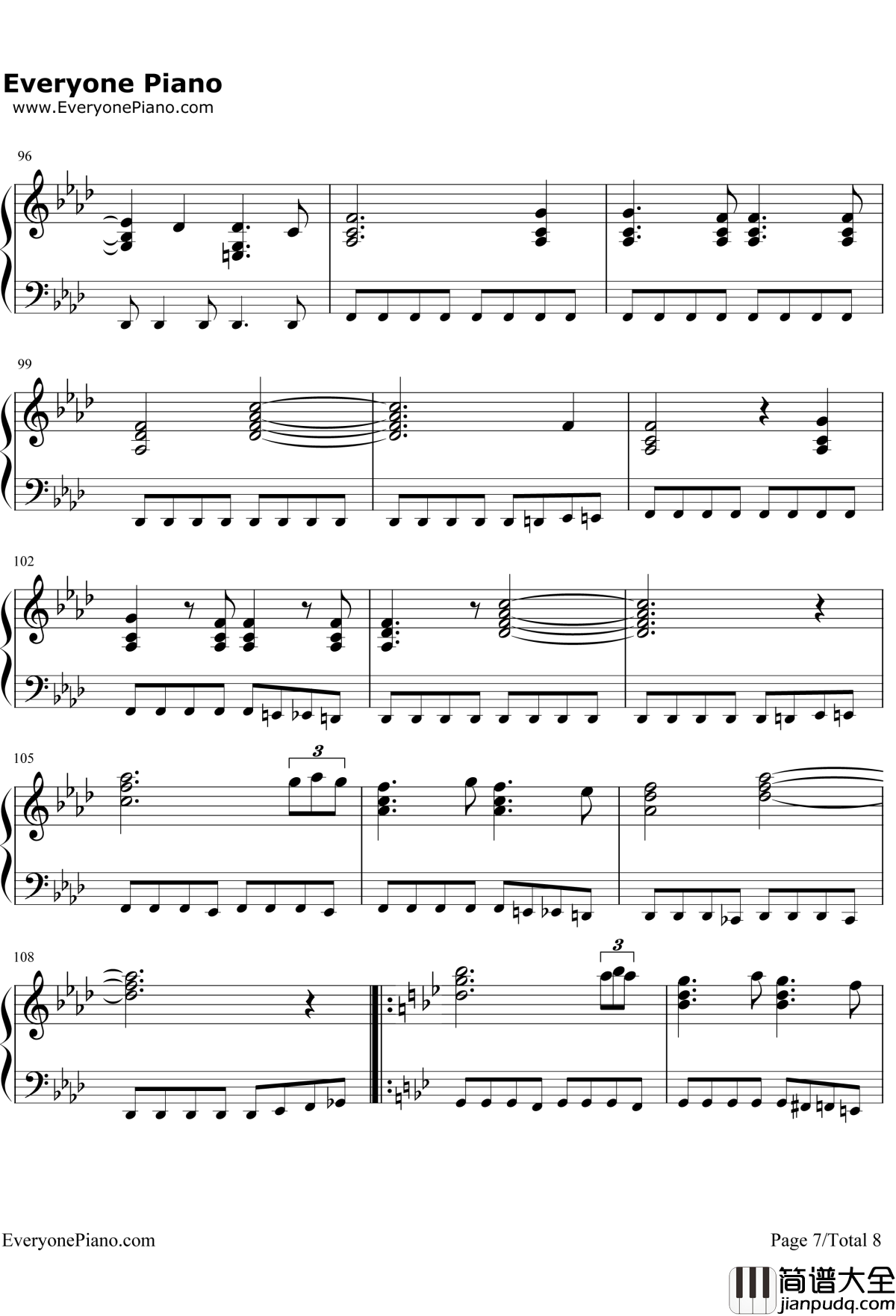 The_Phantom_of_the_Opera钢琴谱_EmmyRossum&GerardButler_歌剧魅影原声带