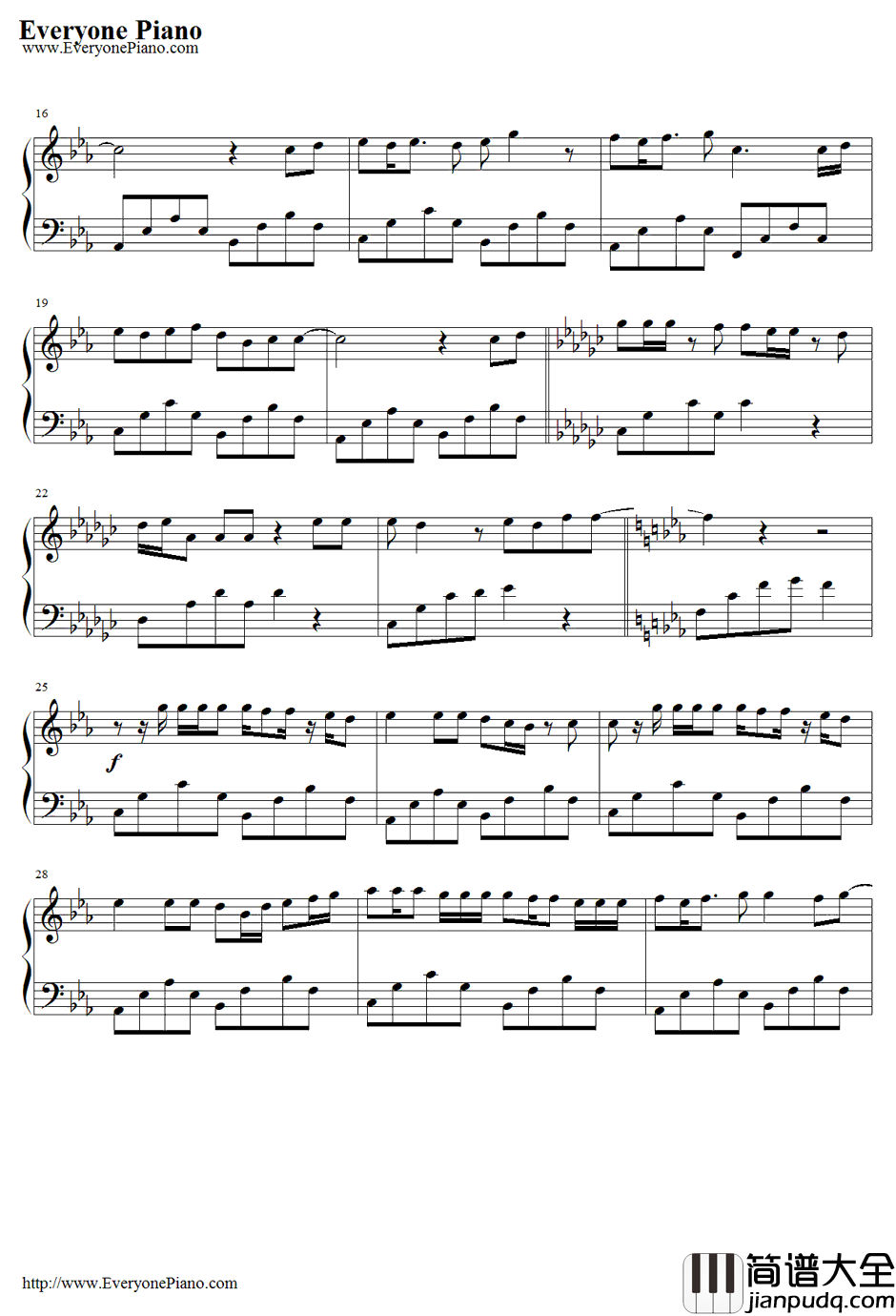 Tell_Me_Goodbye钢琴谱_BIGBAN_IRIS主题歌